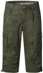 Timezone Herren 3/4 Cargo Hose Loose MILESTZ Short Mid Waist Loose Fit W30-W40,