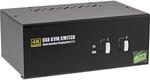 InLine 63642I KVM Desktop Switch, 2-fach, Dual-Monitor DisplayPort 1.2, 4K, USB 2.0,