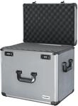 HMF 14422-02 Alu Fotokoffer, Miniaturenkoffer mit Rasterschaumstoff | 46 x 33 x 41 cm