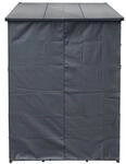 Toboli Schutzh&uuml;lle S 138 x 137 cm f&uuml;r Kaminholzregal, H&uuml;lle mit Vorderwand und