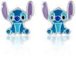 Disney Stitch Ohrstecker aus 925er Sterlingsilber, mit farbiger Emaille, bequem und