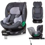 Chipolino i-Size Kindersitz Maximus (40-150 cm) Isofix St&uuml;tzbein 360&deg; drehbar grau