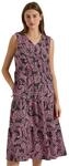 Cecil Midikleid mit V-Neck und Print