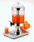 APS 10795 Saftdispenser -INOX STAR-, 36 x 26 cm, H: 55 cm, Edelstahl, SAN, inkl.