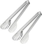 Westmark 2 Spaghetti-/Salat-/Servierzangen, L&auml;nge: je 23,8 cm, Rostfreier Edelstahl,