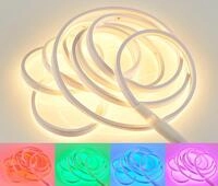 Reality Leuchten LED Stripe Neon R65583100, Kunststoff wei&szlig;, inkl. 14 Watt RGB LED,