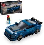 Lego Speed Champions Ford Mustang Dark Horse Sportwagen, Auto-Spielzeug mit Minifigur