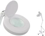 vidaXL Lupenlampe mit 5 Dioptrien Stativ Lupenleuchte Lupe Vergr&ouml;sserungslampe