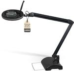 Lumeno Lupenleuchte LED 7215SW Lupenlampe mit 127 mm Echtglaslinse,