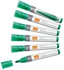 Nobo Liquid Ink Whiteboardmarker-Set, 10 St&uuml;ck, Feine 3 mm Rundspitze, Gr&uuml;n,