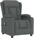 vidaXL Massagesessel, Verstellbar Sessel ohne Heizung, Relaxsessel mit Liegefunktion