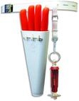 F. DICK G&uuml;rtel mit Messerk&ouml;cher (K&ouml;cher f&uuml;r 4 Messer und Riemen f&uuml;r Wetzstahl,