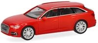 Herpa Modellauto Audi A6 Avant, rot, Miniatur im Ma&szlig;stab 1:87, Sammlerst&uuml;ck, Made
