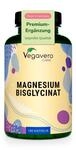 Vegavero Magnesium Bisglycinat &ndash; 180 Kapseln hochdosiert - 400 mg elementares Magn.