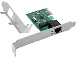 Inline Gigabit Netzwerkkarte PCIe x1, RJ45 LAN Karte 10/100/1000 Mb/s, Realtek