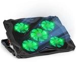 Duronic Laptop-K&uuml;hlpad LC1, ergonomischer K&uuml;hler mit 5 leisen K&uuml;hlventilatoren,