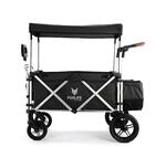 FUXLIFE Bollerwagen FX-CTL900 Schwarz - Premium faltbar &bull; Kinder Transportwagen mit