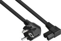 kabelmeister Netzkabel Schutzkontakt-Stecker Typ E+F (90&deg; gewinkelt) an