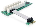 Delock 41341 Riser PCI-Express Karte (1x Slot auf 2X Slot), Gr&uuml;n, Wei&szlig;