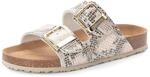 Tamaris Damen Fu&szlig;bett Pantolette flach, beige, 36 EU
