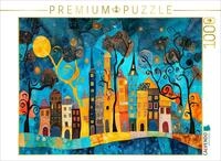 CALVENDO Puzzle Lichtermeer &uuml;ber Urbania | 1000 Teile Lege-Gr&ouml;&szlig;e 64 x 48 cm