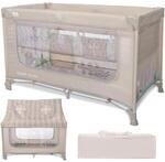 Lorelli Baby Reisebett mit Dach und Rollen, 2 in 1 Babybett und Laufstall Sweet Home,