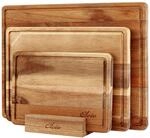 OLEIO Schneidebrett Holz 3er Set Akazie (40x30, 33x24, 26x18 cm) &ndash;