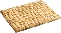 KESPER | Schneidebrett aus Bambus, Ma&szlig;e: 35x25x3,5 cm, mehrfarbig, langlebig,