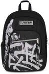 Seven Schulrucksack Dual Detach Plumy Line Boy, Schwarz, 32 l, Doppelfach,