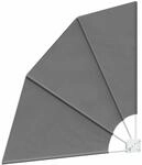 vidaXL Balkon Sichtschutz 140 x 140 cm Polyester Hellgrau, Garten und Terrasse,