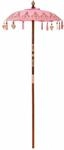 vidaXL Balinesischer Sonnenschirm Rosa 125 x 125 x 260 cm, Garten und Terrasse,