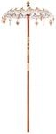 vidaXL Balinesischer Sonnenschirm Creme 125 x 125 x 260 cm, Garten und Terrasse,