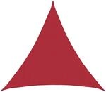 vidaXL Sonnensegel Rot 2 x 2 x 2 m HDPE, Garten und Terrasse, stylisches dreieckiges