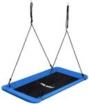 Relaxdays Nestschaukel, eckig, Schaukelnest Kinder & Erwachsene, 150 kg,