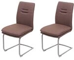 CHEFGASTRO 2er-Set Esszimmerstuhl HxBxT 92x47x57cm Sitzh&ouml;he 49cm Stoff/Textil