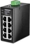 TRENDnet 8-Port Industrial Fast Ethernet DIN-Rail Mini Switch, TI-ELC80