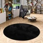 Pergamon Kunstfaser Teppich Wohnzimmer Luxus Super Soft Fellteppich Pearl Schwarz