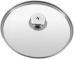 KLAMER Pfannendeckel 24 cm, Edelstahl Universal-Pfannendeckel f&uuml;r Pfannen und