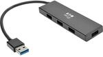 Eaton Tripp Lite Ultraflacher tragbarer USB 3.x (5Gbps) Hub mit 4 Anschl&uuml;ssen