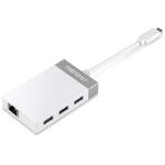 TRENDnet USB-C zu Gigabit Adapter Hub, 12.7 cm (5 Zoll) f&uuml;r Windows, Mac OS, MacBook