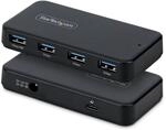 StarTech 4-Port USB-A Hub, 5Gbit/s, Eigenstrom, 24W, EU (ST4300USB3V2-UE)