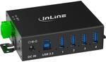 Inline USB 3.2 Gen.1 Industrie-Hub mit 4 Ports, Aluminiumgeh&auml;use,