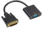 AKYGA AK-AD-50 VGA Buchse auf DVI 24+1 pin Stecker Adapter Konverter Kabel 15cm