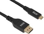 Club3D CAC-1563 USB-C&reg; auf DisplayPort&trade; 2.1 DP54 Bidirektionales Kabel 8K120Hz 2m