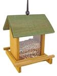 Holz Vogel Futterstelle zum H&auml;ngen - 21x17x17 cm - Futterhaus Futterstation