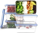classbach Frischhaltedosen mit Deckel, 6er Set, 100 Prozent dicht, Meal Prep Boxen,
