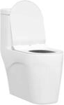 vidaXL Toilettensitz Verstellbar Wei&szlig; 50 x 36,5 x 5 cm Polypropylen, Moderner