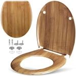 Casaria&reg; Toilettendeckel mit Absenkautomatik Quick Release WC Sitz Ovaler Klodeckel