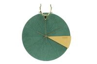 ONZENO Design Wanduhr 'THE Turquoise Deer.' ohne Tickger&auml;usche