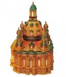 Wurm - Lichthaus Serie Frauenkirche Dresden Porzellan, 17x16x26 cm L/B/H
